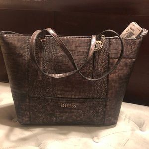BNWT Guess Python Embossed Tote